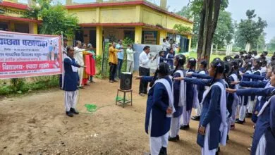 मोहला : स्वच्छता ही सेवा अभियान में दिखी बच्चों की रचनात्मकता