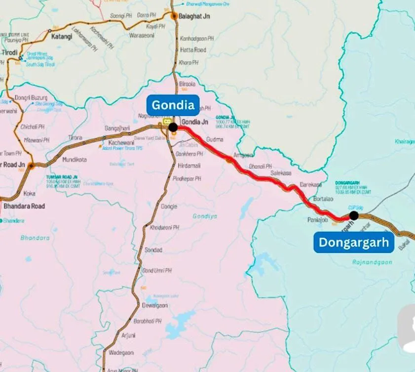 गोंदिया–डोंगरगढ़ चौथी रेल लाइन से छत्तीसगढ़ को मिलेगा विकास का नया ट्रैक