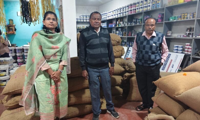 राजनांदगांव : 110 बोरा धान को जप्त किया गया