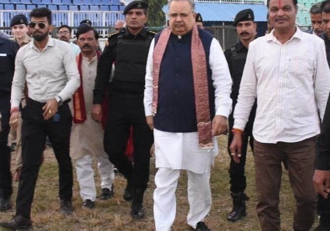 राजनांदगांव : विधानसभा अध्यक्ष डॉ. रमन सिंह ने मंहत राजा सर्वेश्वरदास स्मृति अखिल भारतीय हॉकी प्रतियोगिता के आयोजन की तैयारियों को लेकर दिग्विजय स्टेडियम का किया अवलोकन
