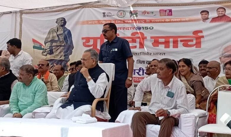 राजनांदगांव : यूनिटी मार्च में स्काउट-गाइड रोवर रेंजर्स की रही सक्रिय सहभागिता