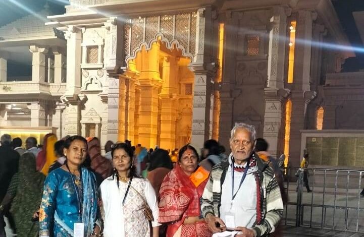 राजनांदगांव : शासन की रामलला दर्शन (अयोध्या धाम) योजना रामगोपाल गौराहा के लिए रही अविस्मरणीय