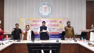 राजनांदगांव : कलेक्टर बाल विवाह मुक्त छत्तीसगढ़ अभियान के प्रभावी क्रियान्वयन हेतु जिला स्तरीय उन्मुखीकरण कार्यशाला में हुए शामिल