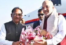 छत्तीसगढ़ दौरे पर पहुंचे अमित शाह