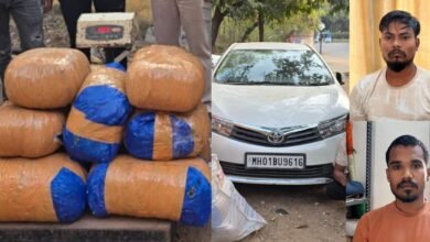 CG: 50 किलोग्राम गांजा व नगदी रकम के साथ कार में गांजा की तस्करी करते 02 तस्कर गिरफ्तार