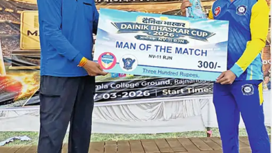 राजनांदगांव : बबलू की घातक बैटिंग से जीता सोनराज ज्वेलर्स …