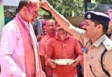 मुख्यमंत्री निवास में होली