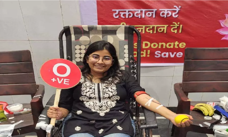 CG : 22 साल पहले रक्तदान से अदिती जैन की जान बची थी, आज खुद किया रक्तदान …