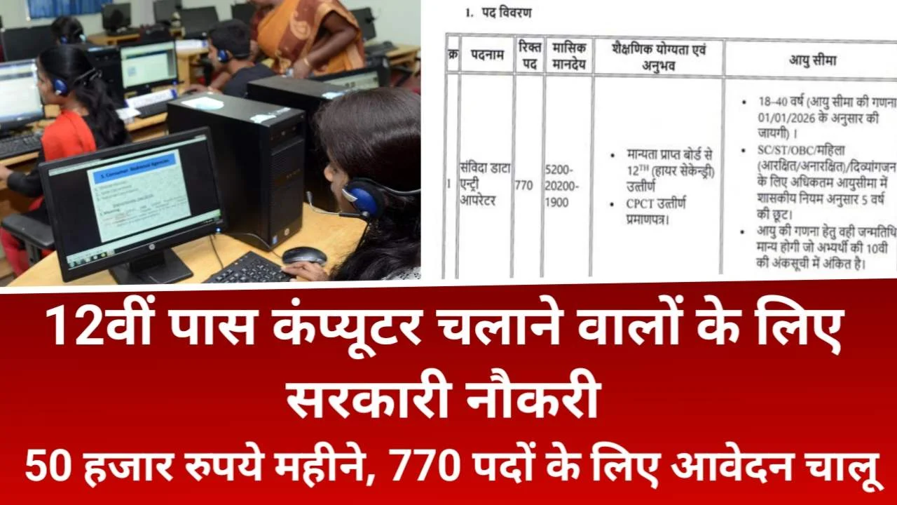 Data Entry Operator Vacancy