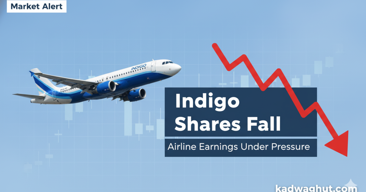 IndiGo shares fall airline earnings pressure news cover