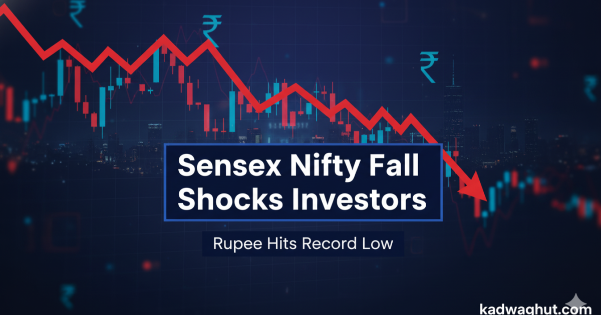 Sensex Nifty fall stock market crash India investors news