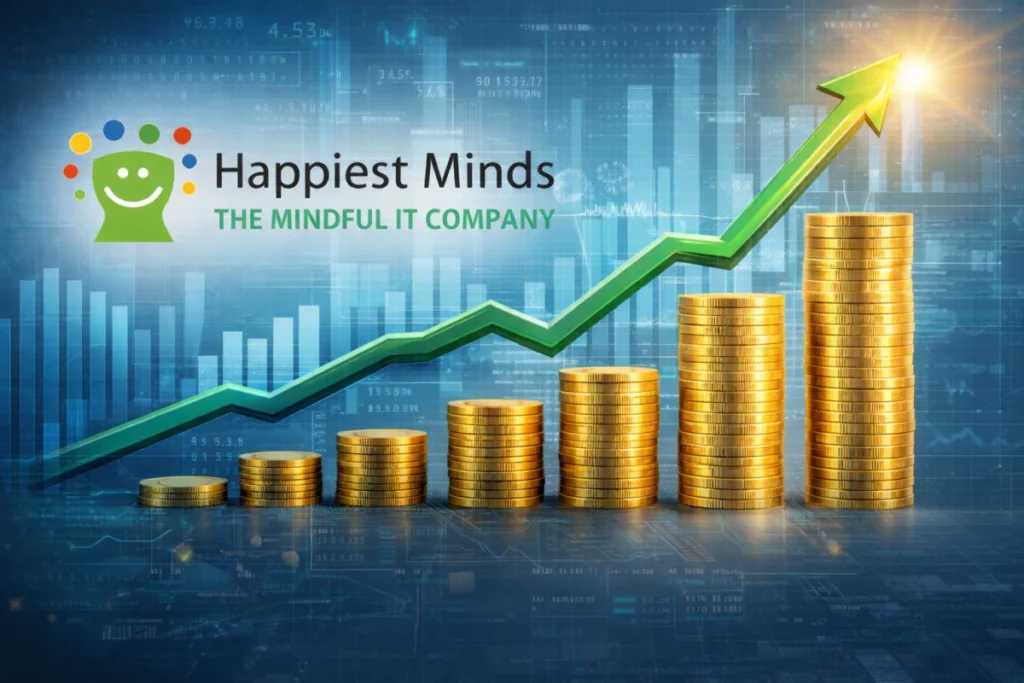 Happiest Minds Technologies के शेयर 2 दिनों में 30% उछले: AI First रणनीति और FY27 में 12.5% वृद्धि अनुमान ने मचाया धमाल — जानें पूरी वजह