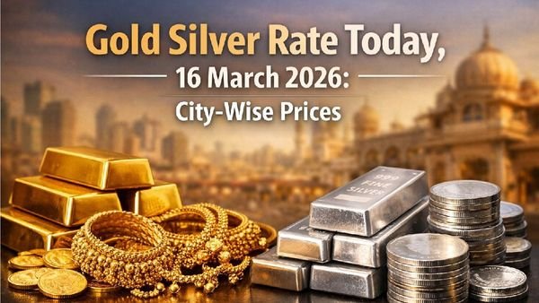 Gold Prices Today 16 March 2026: दिल्ली, छत्तीसगढ़ और राजस्थान में 24K, 22K, 18K सोने का ताज़ा भाव — Dollar की मज़बूती से गिरे दाम