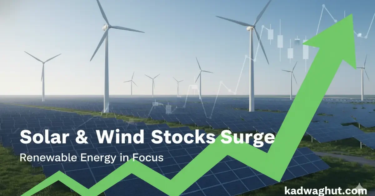 Solar wind stocks surge renewable energy