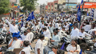 राजनांदगांव : डॉ. अंबेडकर की जयंती अवसर पर निकली बाइक रैली, गूंजा जय भीम…