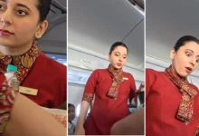 Air hostess Viral Vide