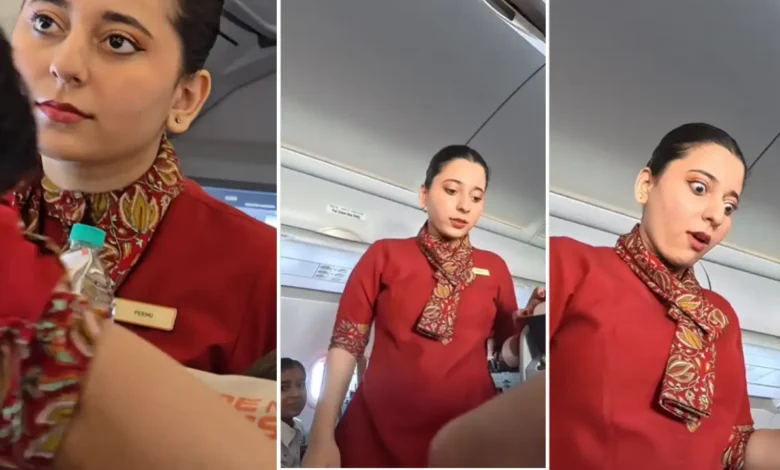 Air hostess Viral Vide