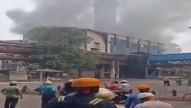 CG : BSP में 5 लोग झुलसे, भीषण आग लगी …