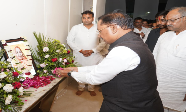 CG : मुख्यमंत्री साय ने स्व प्रेमलता अग्रवाल को दी श्रद्धांजलि …