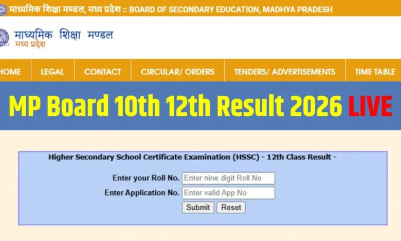 MP Board Result 2026