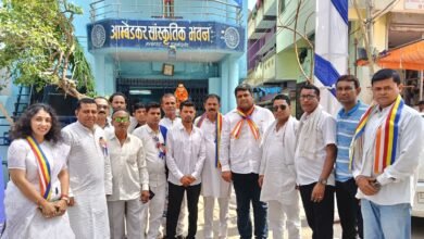 राजनांदगांव : भरकापारा में धूमधाम से मनाई गई डॉ. भीमराव अंबेडकर की 135वीं जयंती