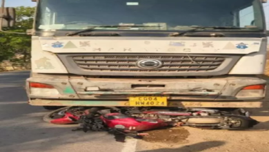 CG : सीमेंट लोड ट्रक ने रौंदा, शिक्षक की मौत …