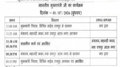 CG : CM साय आज सुबह साढ़े 11 से शाम 5 बजे तक रहेंगे मंत्रालय में …